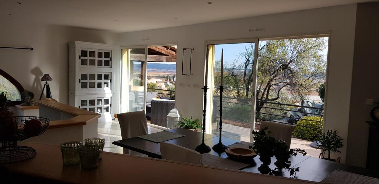 Beautiful Villa With A Stunning View Roujan Zewnętrze zdjęcie