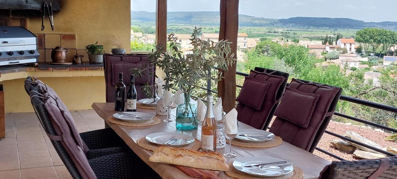 Beautiful Villa With A Stunning View Roujan Zewnętrze zdjęcie