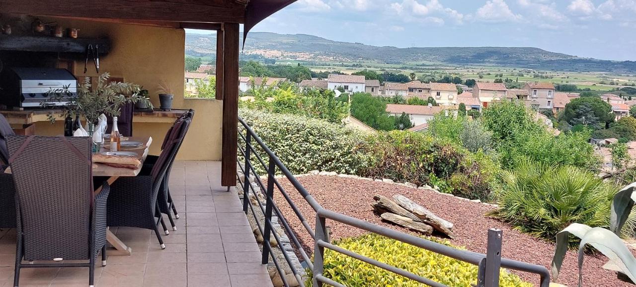 Beautiful Villa With A Stunning View Roujan Zewnętrze zdjęcie