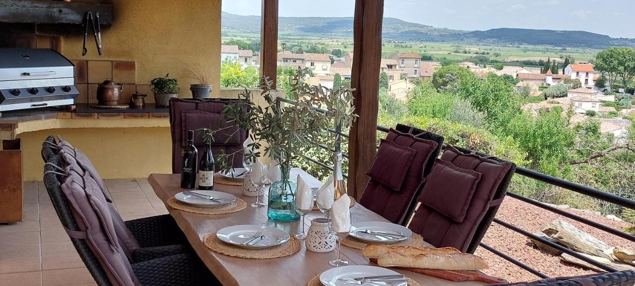 Beautiful Villa With A Stunning View Roujan Zewnętrze zdjęcie