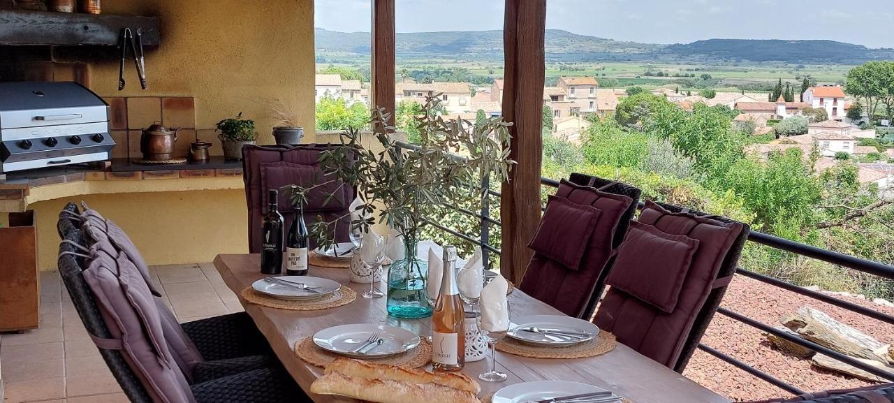 Beautiful Villa With A Stunning View Roujan Zewnętrze zdjęcie